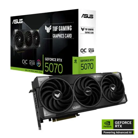 כרטיס מסך ASUS TUF Gaming GeForce RTX 5070 12GB GDDR7 OC