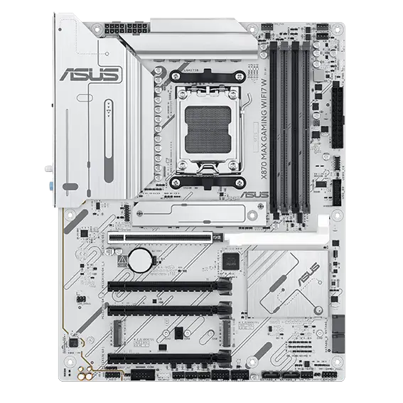 לוח אם ASUS X870 MAX GAMING WIFI7 W לבן תמונה 2