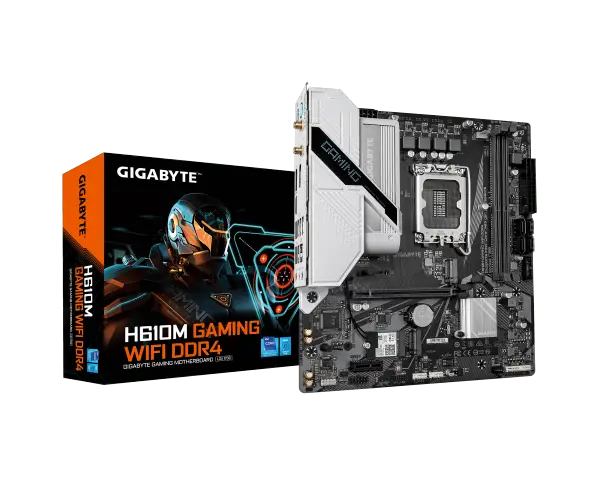 לוח אם לגיימינג תומך אינטל GIGABYTE H610M GAMING WIFI DDR4 2XDP HDMI BT LGA1700