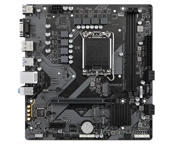 לוח אם תומך אינטל GIGABYTE B760M E DDR5 DP HDMI VGA 1GbE lan LGA1700 תמונה 2