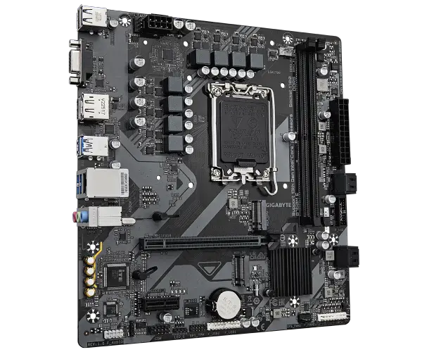 לוח אם תומך אינטל GIGABYTE B760M E DDR5 DP HDMI VGA 1GbE lan LGA1700 תמונה 3