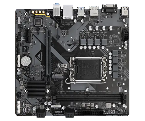 לוח אם תומך אינטל GIGABYTE B760M E DDR5 DP HDMI VGA 1GbE lan LGA1700 תמונה 4