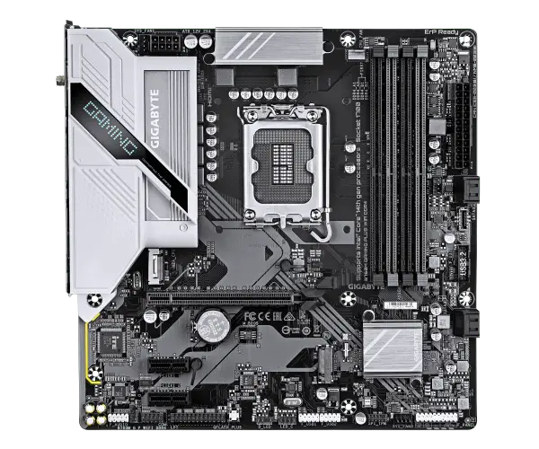 לוח אם GIGABYTE B760M GAMING PLUS WIFI DDR4 mATX LGA 1700 1GbE תמונה 2