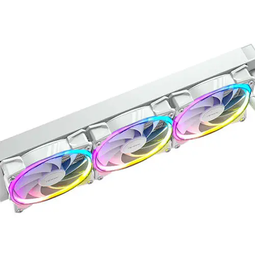 קירור נוזלי שלושה מאווררים ANTEC VORTEX 360 ARGB לבן תמונה 3