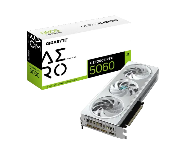 כרטיס מסך Gigabyte GeForce RTX 5060 AERO OC 8GB