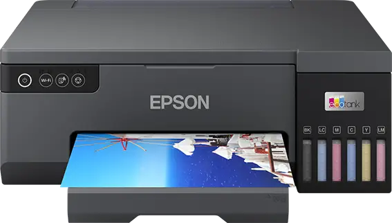 מדפסת ‏הזרקת דיו ‏פוטו EPSON EcoTank Photo L8050
