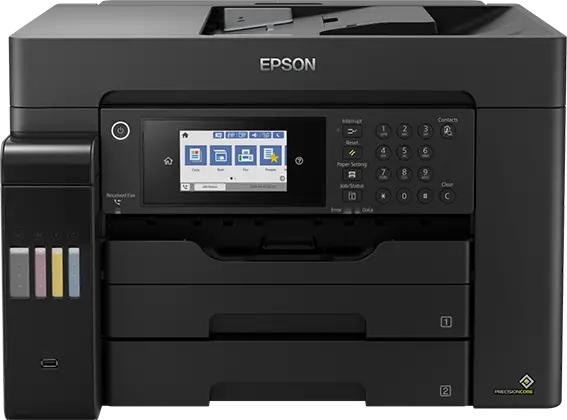 מדפסת ‏הזרקת דיו רב תכליתית ‏EPSON EcoTank L15160 תמונה 2