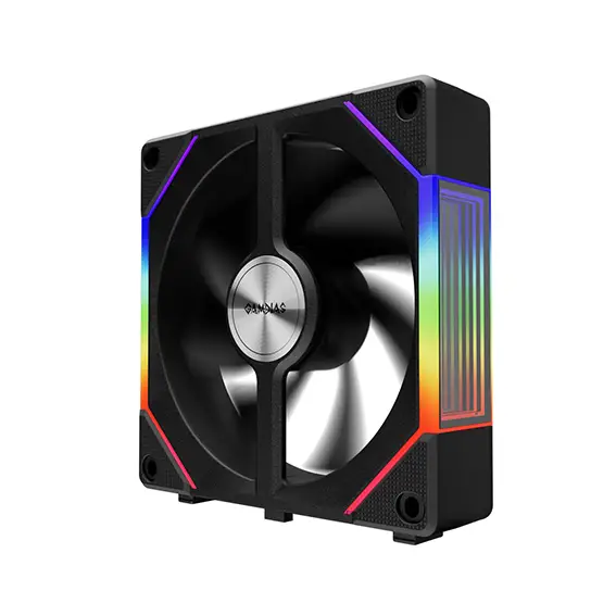 סט 3 מאווררים למארז GAMDIAS AEOLUS P2-1203U ARGB שחור + בקר תמונה 4