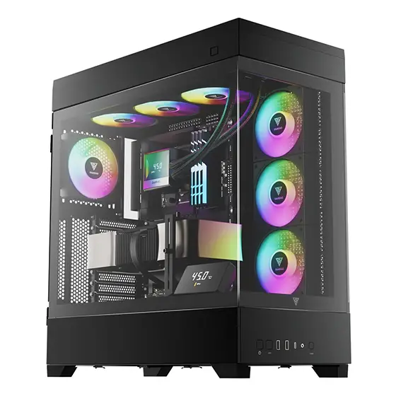 מארז מחשב אקווריום GAMDIAS ATLAS P1 שחור תמונה 2