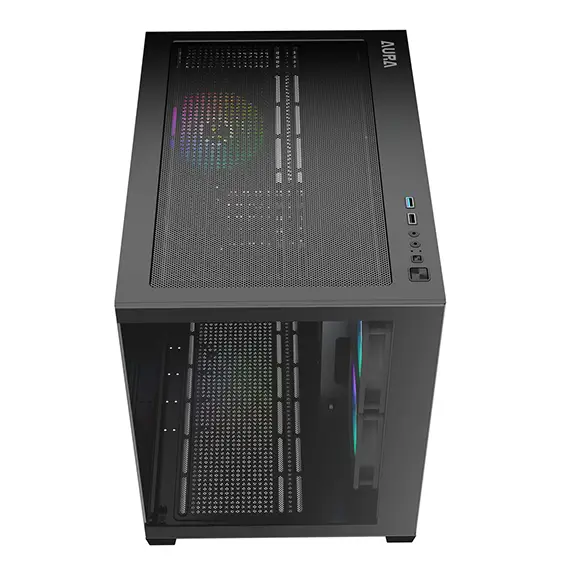 מארז מחשב רחב GAMDIAS AURA GC10M ARGB שחור תמונה 3