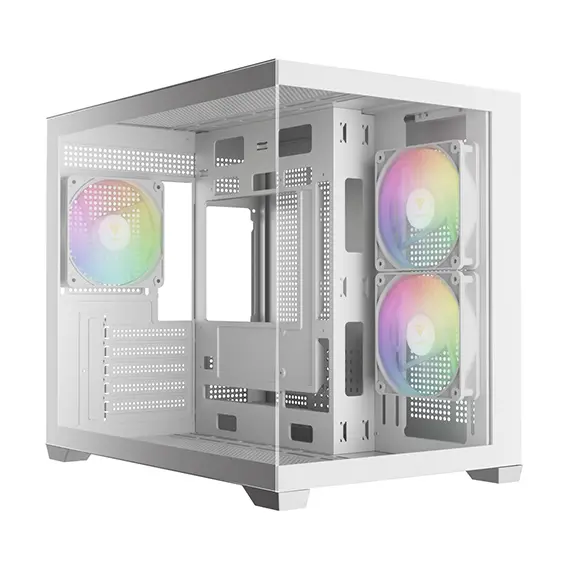 מארז מחשב רחב GAMDIAS AURA GC10M ARGB WH לבן
