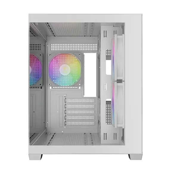 מארז מחשב רחב GAMDIAS AURA GC10M ARGB WH לבן תמונה 3