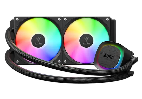 קירור נוזלי למעבד GAMDIAS AURA GL240 V2 שחור
