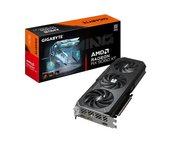 כרטיס מסך Gigabyte Radeon RX 9060 XT GAMING OC 16GB