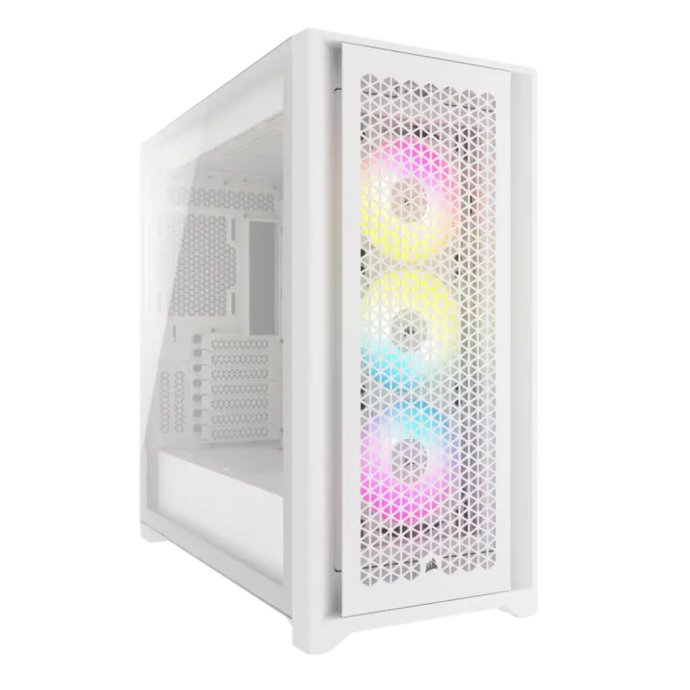מארז Corsair iCUE 5000D RGB AIRFLOW Mid-Tower 3x AF120 ELITE לבן