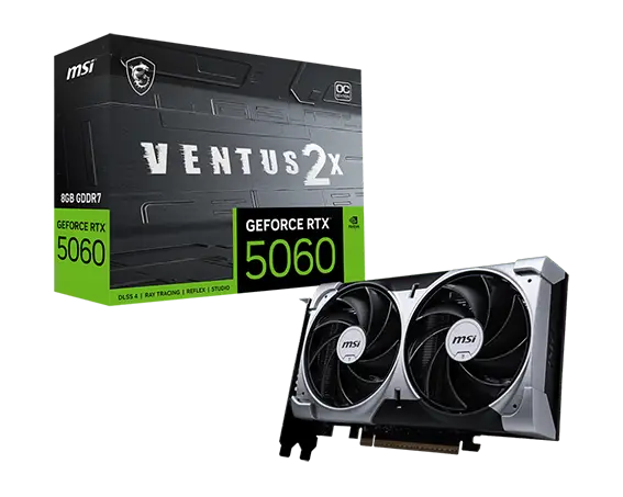 כרטיס מסך MSI GeForce RTX 5060 8G Ventus 2X OC