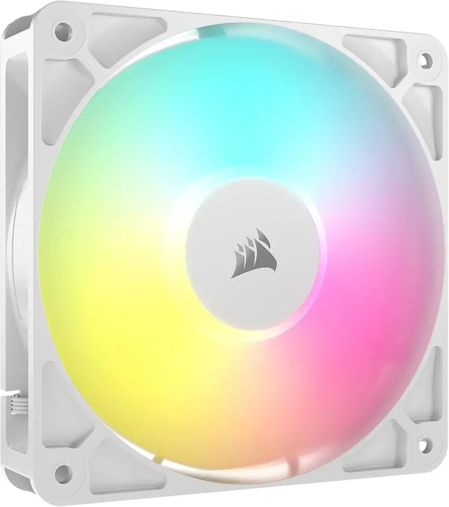 מאוורר למארז CORSAIR RS120 ARGB 1X FAN לבן תמונה 2
