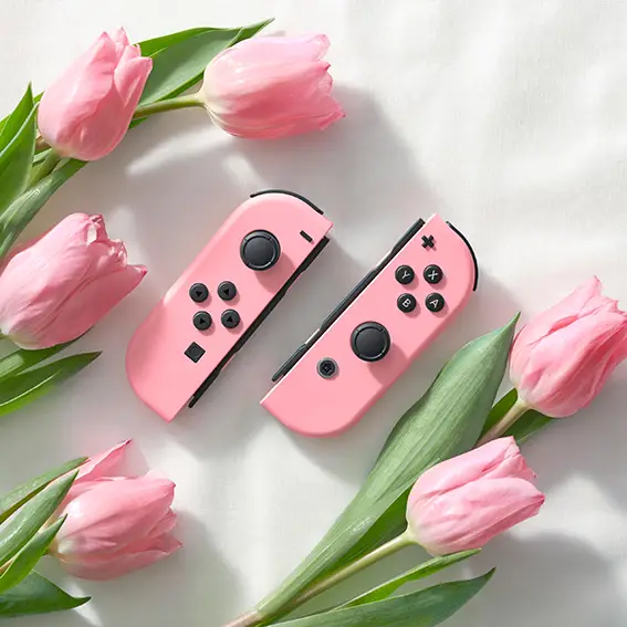 זוג שלטים Nintendo Neon Joy-Con ורוד פסטלי תמונה 5
