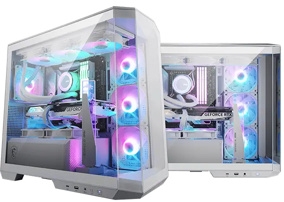מארז לגיימינג MSI MAG PANO 100R PZ לבן תמונה 3