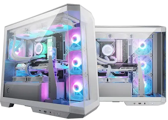 מארז לגיימינג  MSI MAG PANO M100R PZ לבן תמונה 4
