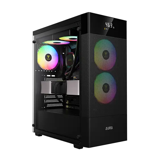 מארז לגיימינג GAMDIAS AURA GC5 ELITE ARGB שחור תמונה 2