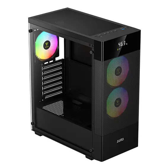 מארז לגיימינג GAMDIAS AURA GC5 ELITE ARGB שחור תמונה 3