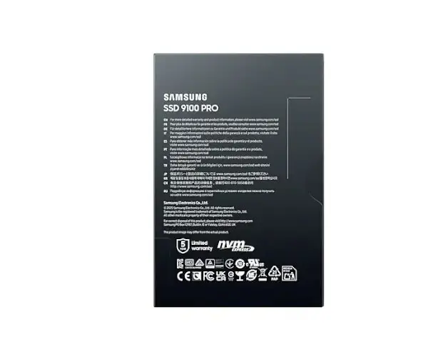 דיסק פנימי Samsung 9100 PRO 1TB Gen5 M.2 NVME 2.0 14700/13300 RW תמונה 5