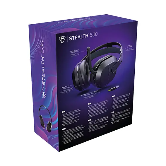 אוזניות גיימינג אלחוטיות ל-TURTLE BEACH Stealth 500 Gen 3 PC שחור תמונה 4