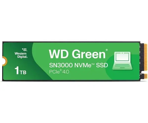 דיסק פנימי Western Digital Green SN3000 Gen 4X4 NVME R5000/W4100 1TB