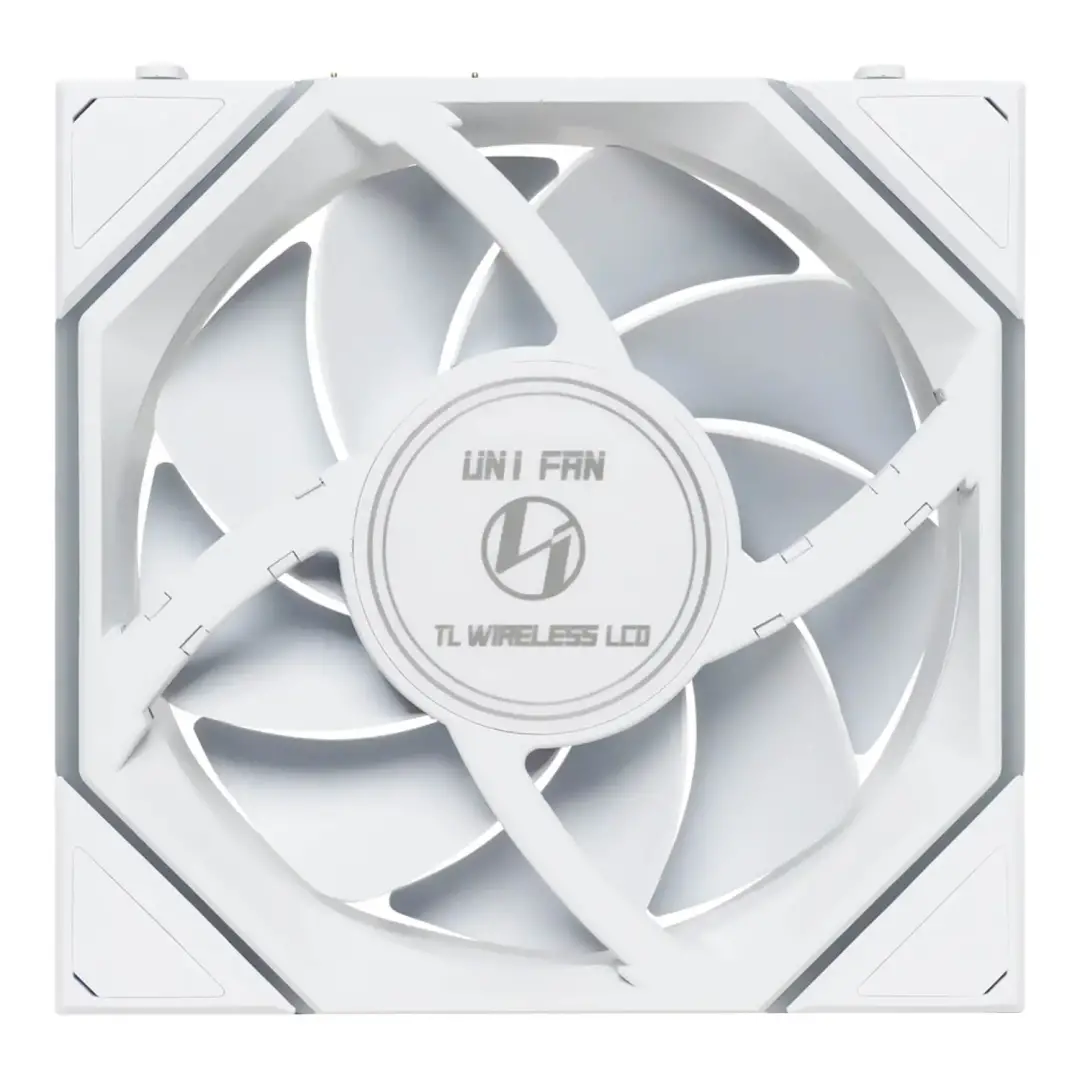 מאורר לקירור נוזלי למעבד אלחוטי Lian-Li 120mm TL120 LCD לבן תמונה 3
