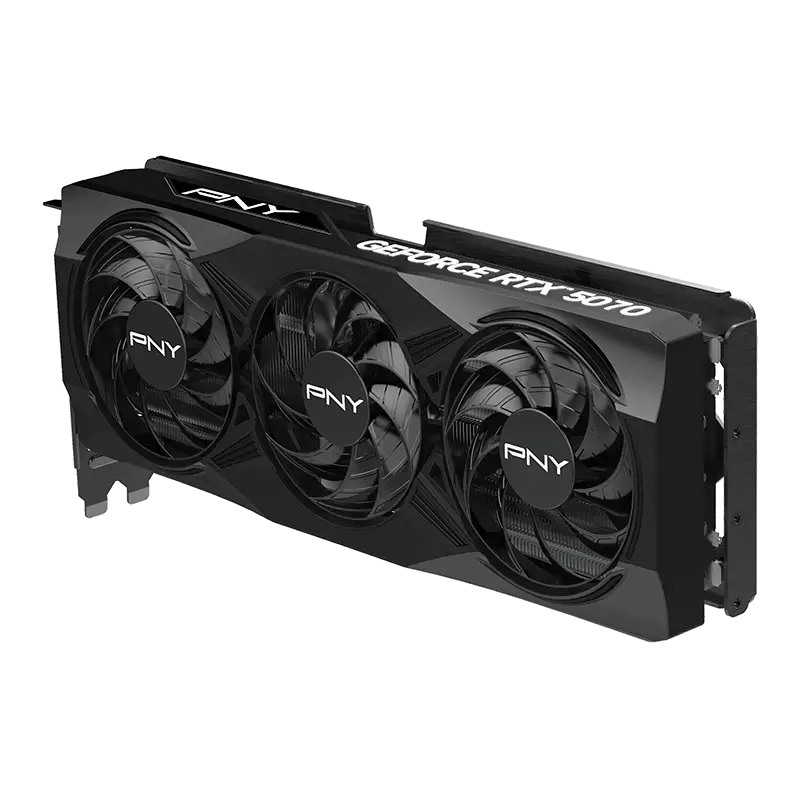 כרטיס מסך PNY GeForce RTX 5070 12GB Overclocked Triple Fan GPU תמונה 4