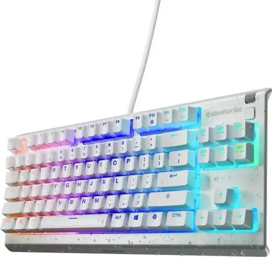 מקלדת גיימינג SteelSeries Apex Pro Gen 3 TKL לבן