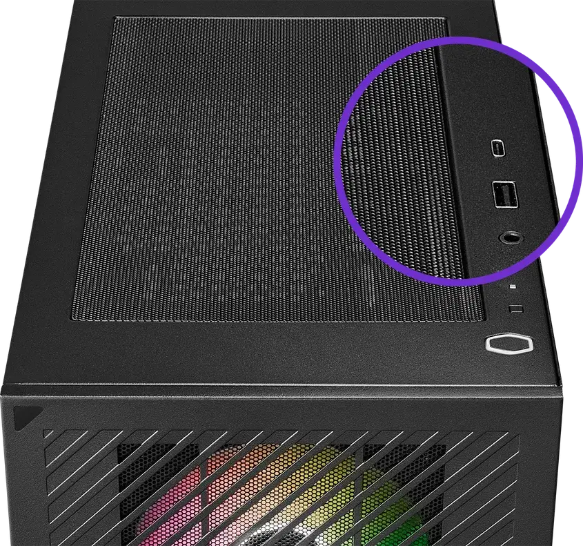 מארז CoolerMaster ARGB BK 301 Elite Mesh שחור תמונה 2