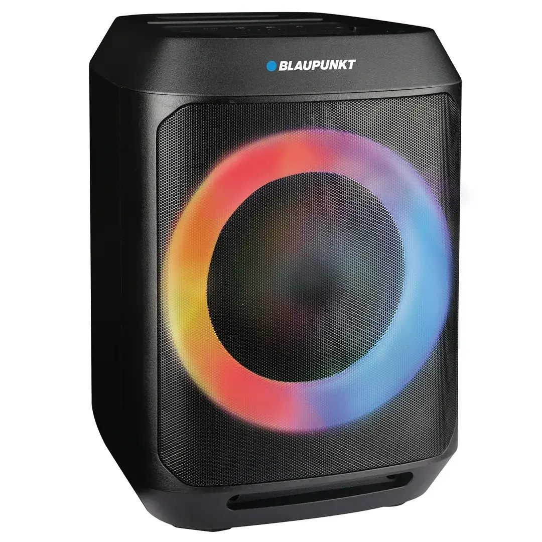 בידורית Bluetooth אלחוטית עם מיקרופון אלחוטיות ואורות LED שחור