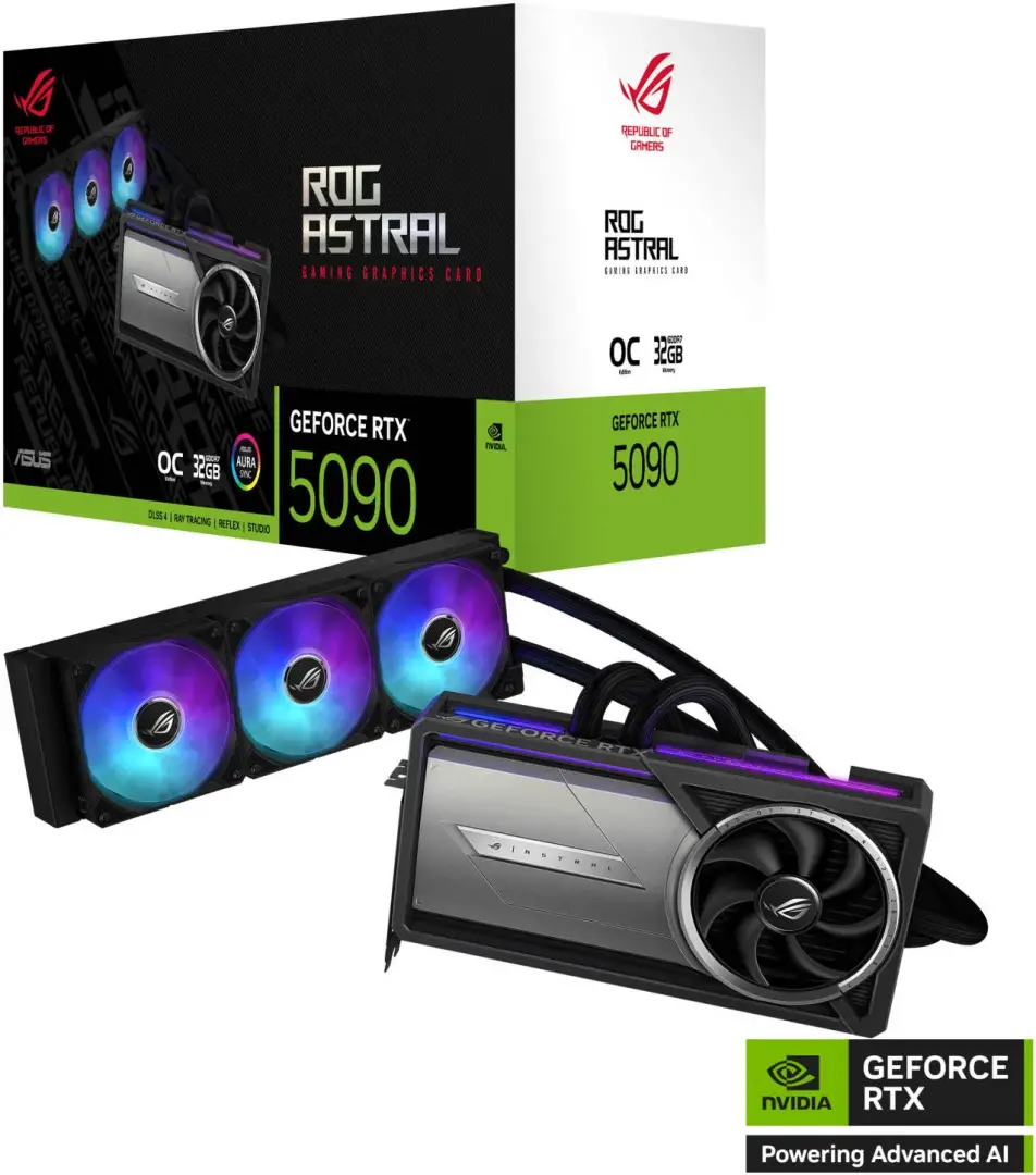 כרטיס מסך ROG ASTRAL LC RTX5090 32G GAMING תמונה 4