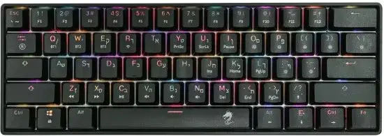 מקלדת גיימינג MMK61 מיני מכאנית שחורה תמונה 2