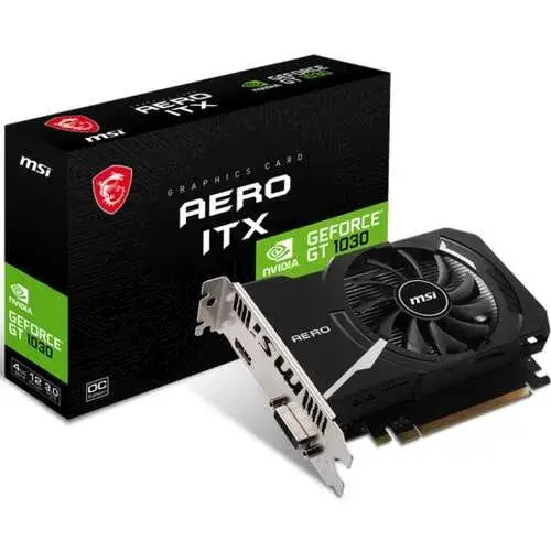כרטיס מסך MSI GeForce GT 1030 AERO ITX 4GB  OC