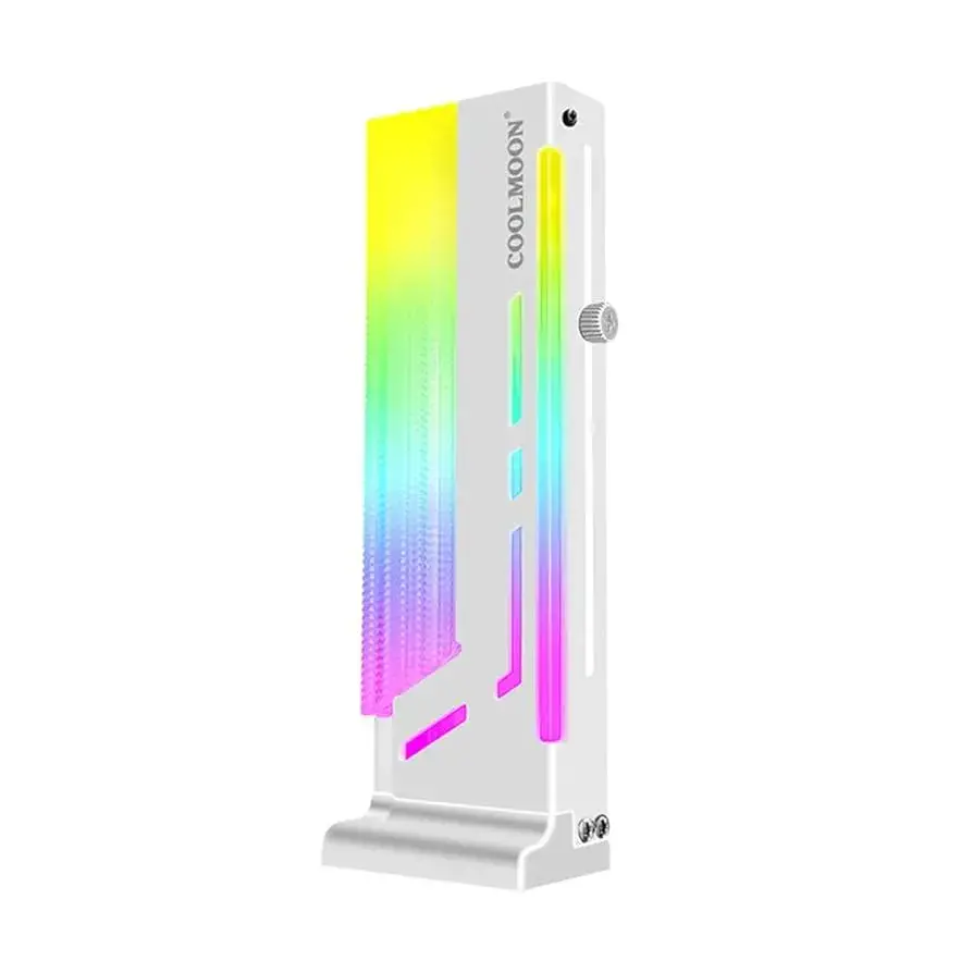 מעמד לכרטיס מסך COOLMOON GH2 ARGB לבן