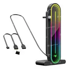 מעמד לכרטיס מסך COOLMOON GH3 ARGB שחור