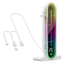 מעמד לכרטיס מסך COOLMOON GH3 ARGB לבן