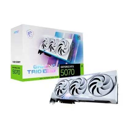 כרטיס מסך MSI GeForce RTX 5070 12G GAMING TRIO OC לבן