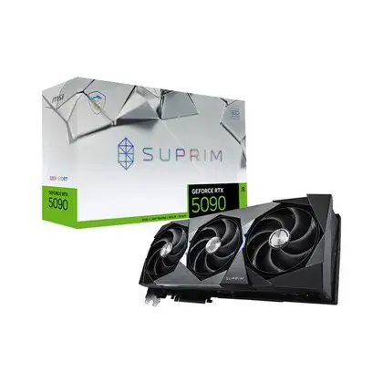 כרטיס מסך MSI GeForce RTX 5090 32G SUPRIM SOC כסוף