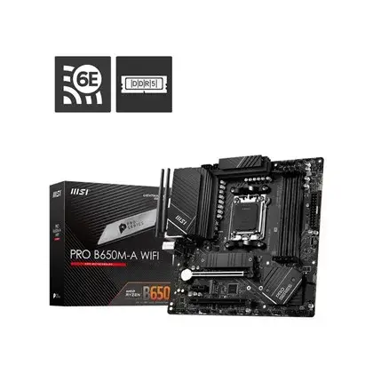 לוח אם למעבדי רייזן MSI PRO B650M-A WIFI