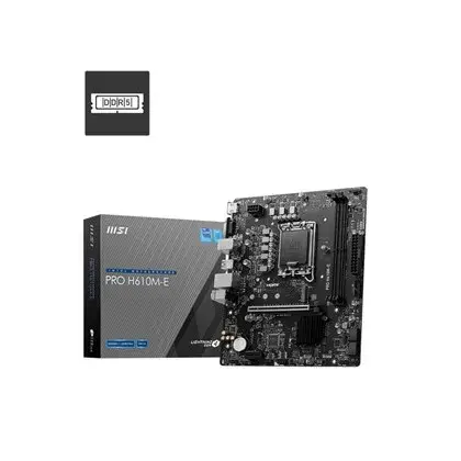 לוח אם למעבדי אינטל MSI PRO H610M-E DDR5