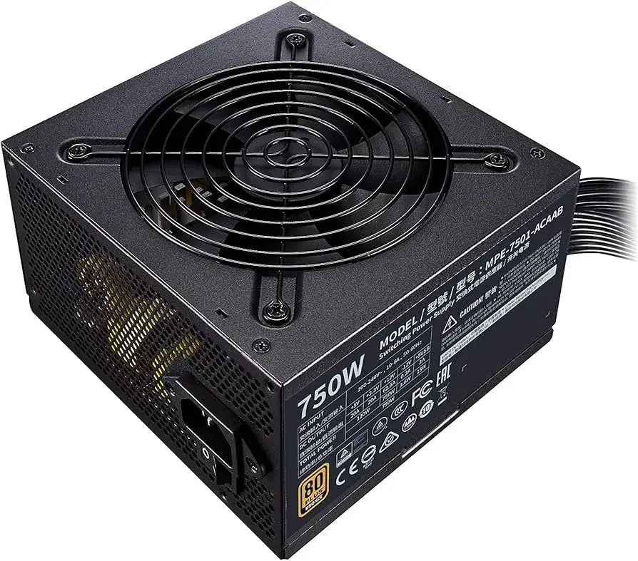 ספק כח Cooler Master MWE Bronze V2 750Watt 80plus תמונה 2