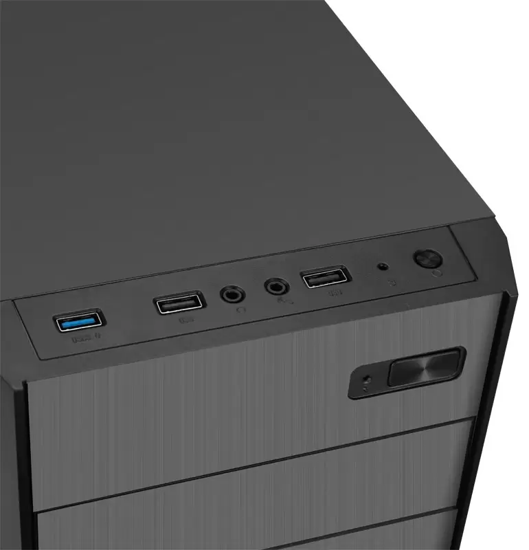 מארז שחור כולל ספק כוח SAMA CA-505 ATX Mid Tower Psu 500W USB3 תמונה 4