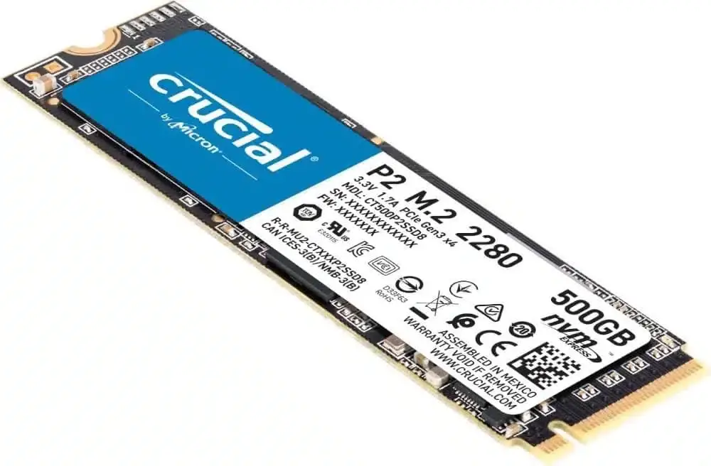 דיסק Crucial CT500P2SSD8 SSD 500GB P2 M2 NVMe PCIe תמונה 2