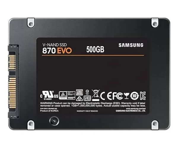 דיסק SAMSUNG EVO870 500GB 2.5 SSD SATA III תמונה 3