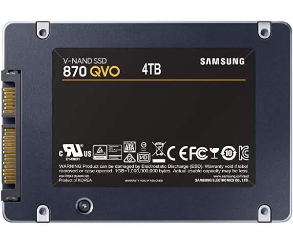 דיסק פנימי Samsung SSD 2.5 QVO 870 4TB תמונה 2