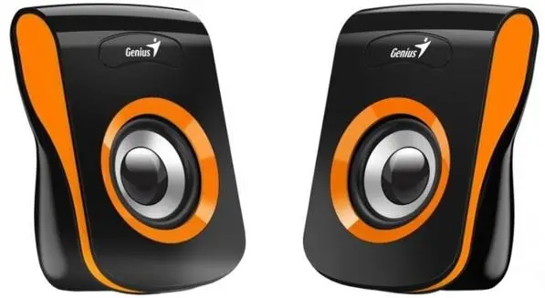 רמקולים חוטיים למחשב Genius SP-Q180 פס כתום תמונה 2